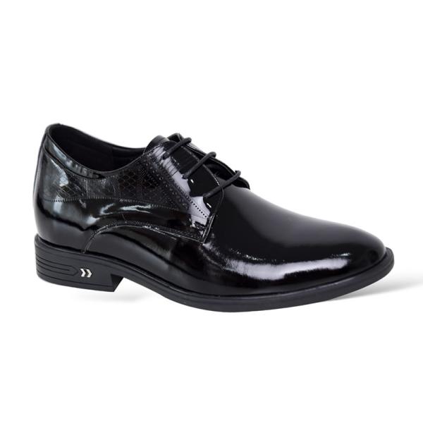 Giày cao 7cm buộc dây da bóng