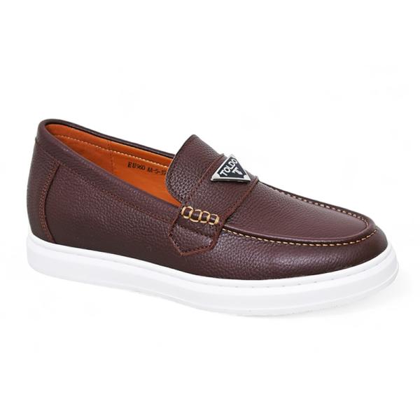 Giày cao 6cm màu nâu sần