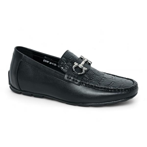 Giày mọi nam cao 6cm vân cá sấu
