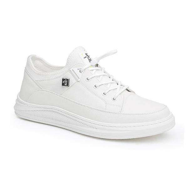 Giày nam cao thể thao màu trắng