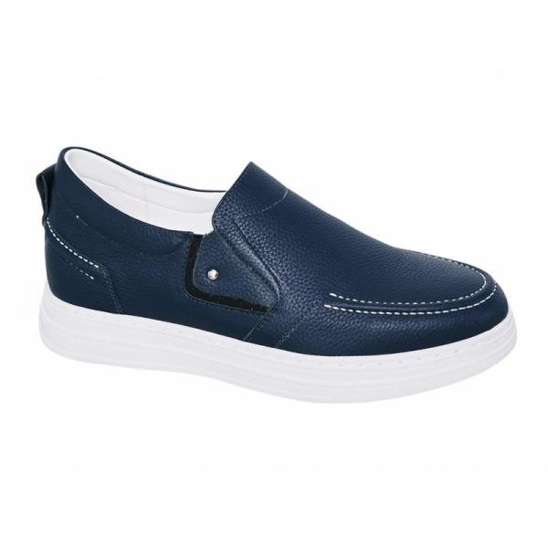 Giày cao nam 8cm màu xanh da bò