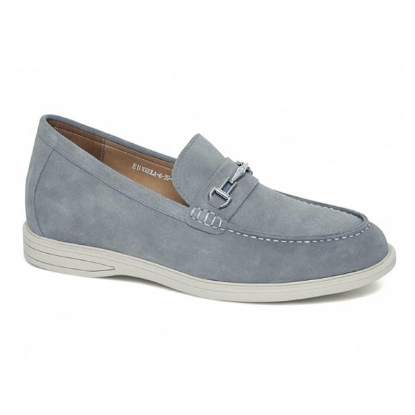 Giày nam cao 7cm da lộn màu xám