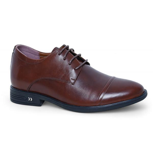 Giày cao 7cm buộc dây màu nâu sáp