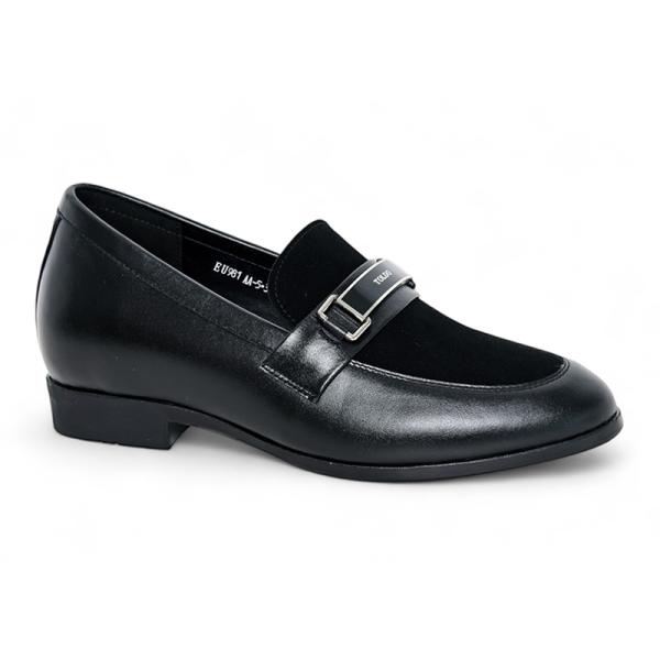 Giày cao nam 6cm phối da lộn