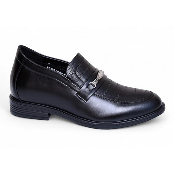Giày lười cao 8cm da thật đế khâu