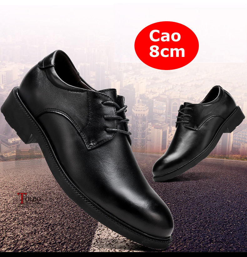 Giày buộc dây cao 8cm 