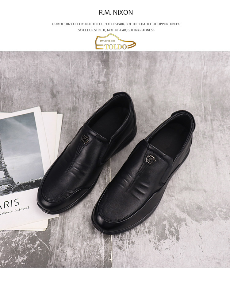 Giày cao nam 6cm da mềm nhẹ