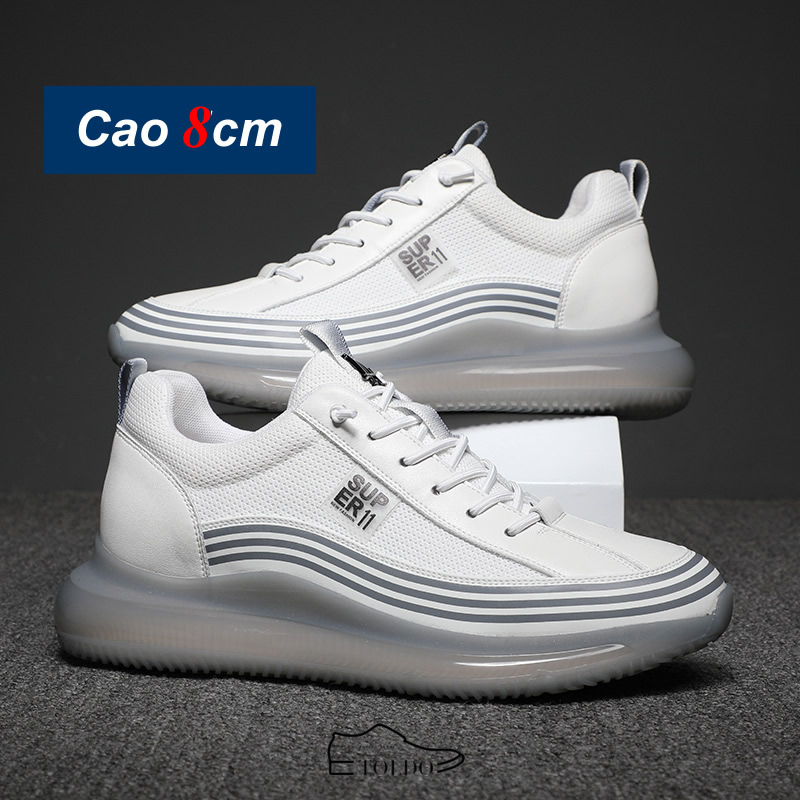 Giày cao nam 8cm thể thao nhẹ